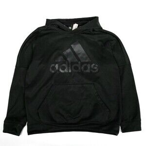 Adidas Climawarm Logo Black Active Athletic Hoodie Athleisure Mens Large